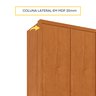 Guarda Roupa Casal  100% MDF 6 Portas 6 Gavetas Sol 243cm Espresso Móveis - 9