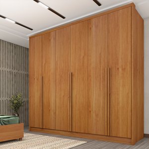 Guarda Roupa Casal  100% MDF 6 Portas 6 Gavetas Sol 243cm Espresso Móveis