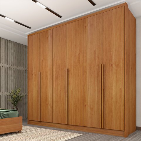 Guarda Roupa Casal  100% MDF 6 Portas 6 Gavetas Sol 243cm Espresso Móveis