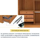 Ver imagem 7 de Guarda Roupa Casal 100% MDF 6 Portas 6 Gavetas Sol 243cm Yescasa Bege/Cinamomo
