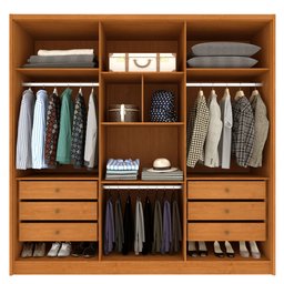 Guarda Roupa Casal  100% MDF 6 Portas 6 Gavetas Sol 243cm Espresso Móveis - 14