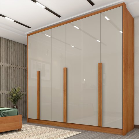 Guarda Roupa Casal 100% MDF 6 Portas 6 Gavetas Sol 243cm Yescasa