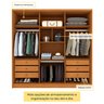 Guarda Roupa Casal 6 Portas 6 Gavetas Sol 243cm Espresso Móveis  - 5