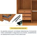 Ver mais imagens de Guarda Roupa Casal 100% MDF 6 Portas 6 Gavetas Sol 243cm Yescasa