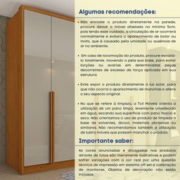 Guarda Roupa Casal  100% MDF 6 Portas 6 Gavetas Sol 243cm Espresso Móveis - 11