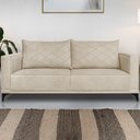 Ver imagem 2 de Sofa Nori 2 Lugares Pes de Ferro 160cm Linho Boucle 3301 Ezz