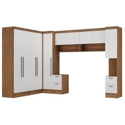 Guarda-roupa Modulado Viena 10 Portas 8 Gavetas 7 Peças Espresso Móveis - 6