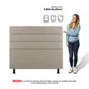 Ver imagem 3 de Cabeceira Cama Box Solteiro Malik 90cm Suede Bege - Desk Design