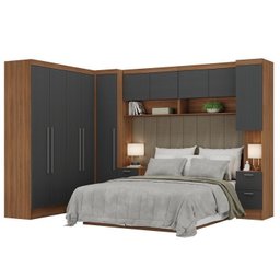 Guarda-roupa Modulado Viena 10 Portas 8 Gavetas 7 Peças Espresso Móveis - 2
