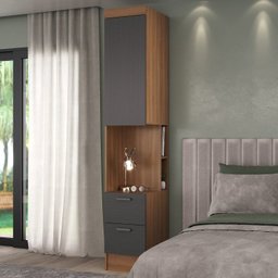 Guarda-roupa Modulado Viena 10 Portas 8 Gavetas 7 Peças Espresso Móveis - 15