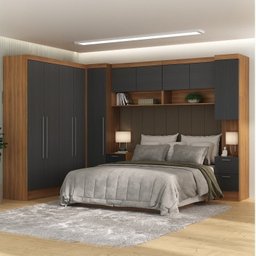 Guarda-roupa Modulado Viena 10 Portas 8 Gavetas 7 Peças Espresso Móveis - 1