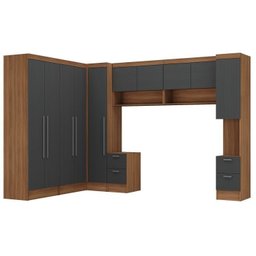 Guarda-roupa Modulado Viena 10 Portas 8 Gavetas 7 Peças Espresso Móveis - 6