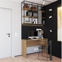 Ver imagem 3 de Mesa De Computador Turim Móveis Sul Amendoa