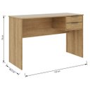 Ver imagem 2 de Mesa De Computador Turim Móveis Sul Amendoa