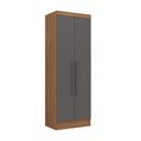 Ver mais imagens de Conjunto de Guarda-Roupa Modulado Viena 5 Portas 8 Gavetas 5 Peças Yescasa Cinza/Nogal/Grafite
