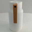 Ver imagem 4 de Garrafa Térmica Café Água Chá 25x13x13cm 1LITRO Plástico Branco Ampola Vidro Norden