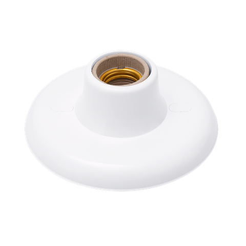 Plafon de Sobrepor com Soquete E27 de Porcelana