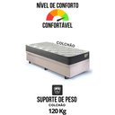 Ver imagem 7 de Base Box Baú 96x203 Suede  com Colchão Adapto Molas Ensacadas