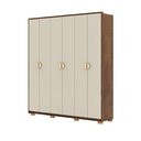 Ver imagem 4 de Guarda Roupas Noronha 6 Portas 100% Mdf Ideal para Quartos e Apartamentos:imbuia Fendi