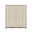 Ver imagem 2 de Guarda Roupas Noronha 6 Portas 100% Mdf Ideal para Quartos e Apartamentos:imbuia Fendi