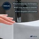 Ver imagem 5 de Cuba Banheiro Lavabo Em Cerâmica Louça Branca Retangular Tubrax