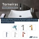 Ver imagem 6 de Cuba Banheiro Lavabo Em Cerâmica Louça Branca Retangular Tubrax