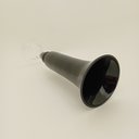 Ver imagem 2 de Vaso Decorativo de Vidro Preto 50x16x16cm Enfeite Sala Mesa Estante Aparador