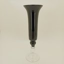 Ver imagem 3 de Vaso Decorativo de Vidro Preto 50x16x16cm Enfeite Sala Mesa Estante Aparador