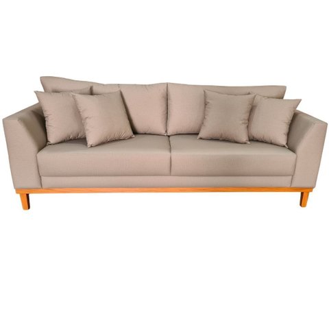 Sofá Impermeável Pierri 200cm Base Madeira - Fendi