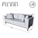 Ver imagem 4 de Sofá Impermeável Pierri 200cm Base Madeira - Fendi