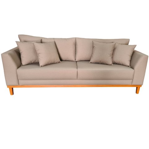 Sofá Impermeável Pierri 200cm Base Madeira - Fendi