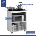 Ver imagem 4 de Balcão para Cooktop 04 Bocas 1 Porta Basculante Salvia Kaiki