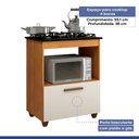 Ver imagem 5 de Balcão para Cooktop 04 Bocas 1 Porta Basculante Salvia Kaiki