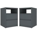 Ver imagem 1 de Conjunto com 2 Mesas de Cabeceira Mdf Gales