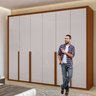 Guarda-roupa 6 Portas 6 Gavetas 100% Mdf Imperatore - 10