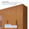 Guarda Roupa Áries 6 Portas 5 Gavetas - 18