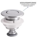 Ver imagem 6 de Kit Mecanismo Reparo Completo Entrada e Saída Universal com Boia P/ Caixa Acoplada Descarga | Astra