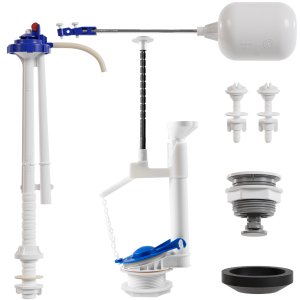 Kit Mecanismo Reparo Completo Entrada e Saída Universal com Boia P/ Caixa Acoplada Descarga | Astra