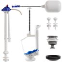 Ver imagem 2 de Kit Mecanismo Reparo Completo Entrada e Saída Universal com Boia P/ Caixa Acoplada Descarga | Astra