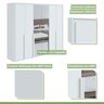 Guarda-roupa 6 Portas 6 Gavetas 100% Mdf Imperatore com Espelho - 4