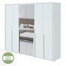Guarda-roupa 6 Portas 6 Gavetas 100% Mdf Imperatore com Espelho - 11