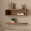 Ver imagem 3 de Kit Nicho e Prateleira 120cm Sala Quarto Decoração Estante