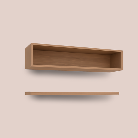 Kit Nicho e Prateleira 120cm Sala Quarto Decoração Estante