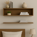 Ver imagem 2 de Kit Nicho e Prateleira 120cm Sala Quarto Decoração Estante