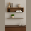 Ver imagem 6 de Kit Nicho e Prateleira 120cm Sala Quarto Decoração Estante