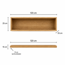 Ver imagem 2 de Kit Nicho e Prateleira 120cm Sala Quarto Decoração Parede
