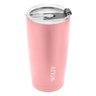 Copo Térmico de Aço Inox Parede Dupla com Tampa Rose 600ml - 1