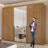 Guarda-roupa 6 Portas 6 Gavetas 100% Mdf Imperatore com Espelho - 10