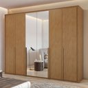 Ver imagem 2 de Guarda-roupa 6 Portas 6 Gavetas 100% Mdf Imperatore com Espelho