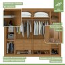 Guarda-roupa 6 Portas 6 Gavetas 100% Mdf Imperatore com Espelho - 5